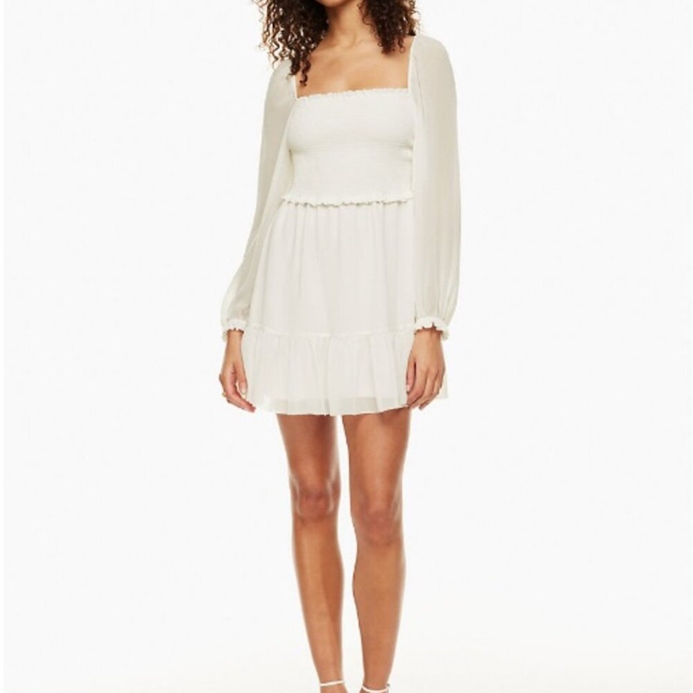 NWT Aritzia Wilfred Tempest Mini Dress White - Size S